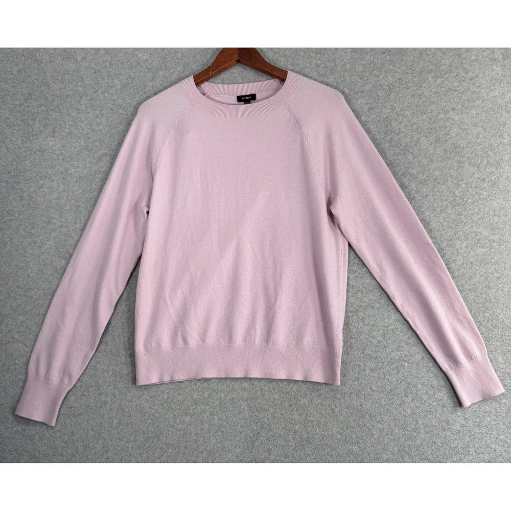 Express Crewneck Pullover Sweater Womensโ M Lavender Long Sleeve NWT